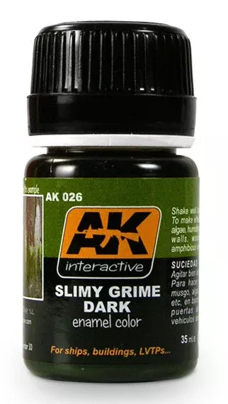 AK Interactive 26 Slimy Grime Dark Enamel Paint