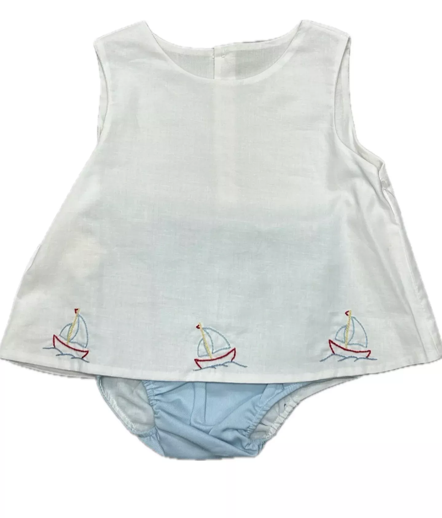 Baby Sen Sailboat Diaper Set Blue