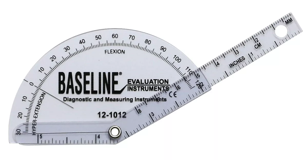 Baseline Plastic Goniometer – Finger – Flexion to Hyper-Extension