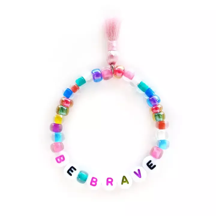 Be Brave Tassel Stretch Bracelet