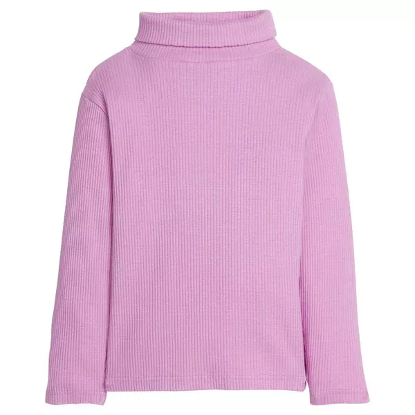 Bisby Ribbed Turtleneck - Petal