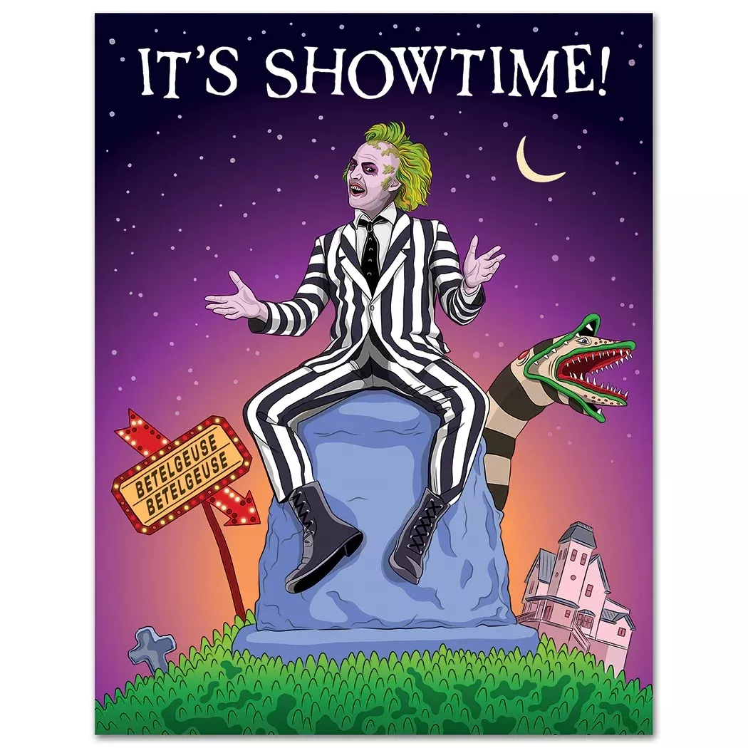 Card Beetlejuice Showtime Birthday