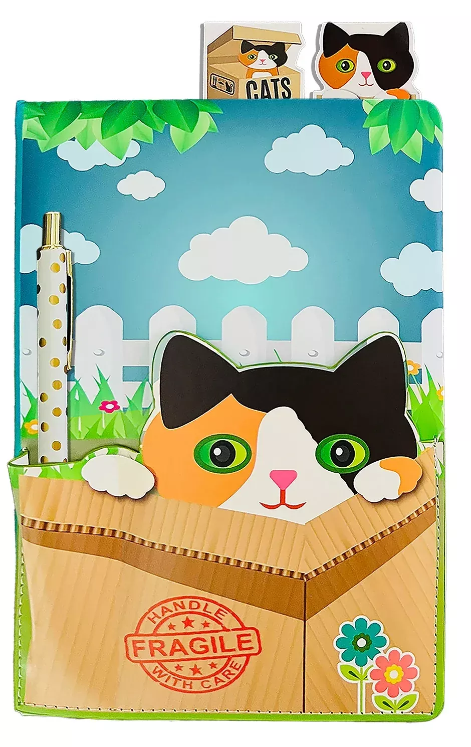 Cat In A Box Pocket Journal