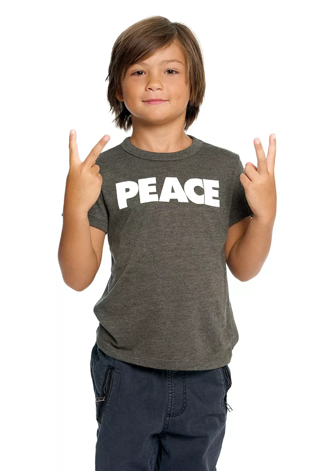Chaser S/S Gray PEACE Tee Shirt