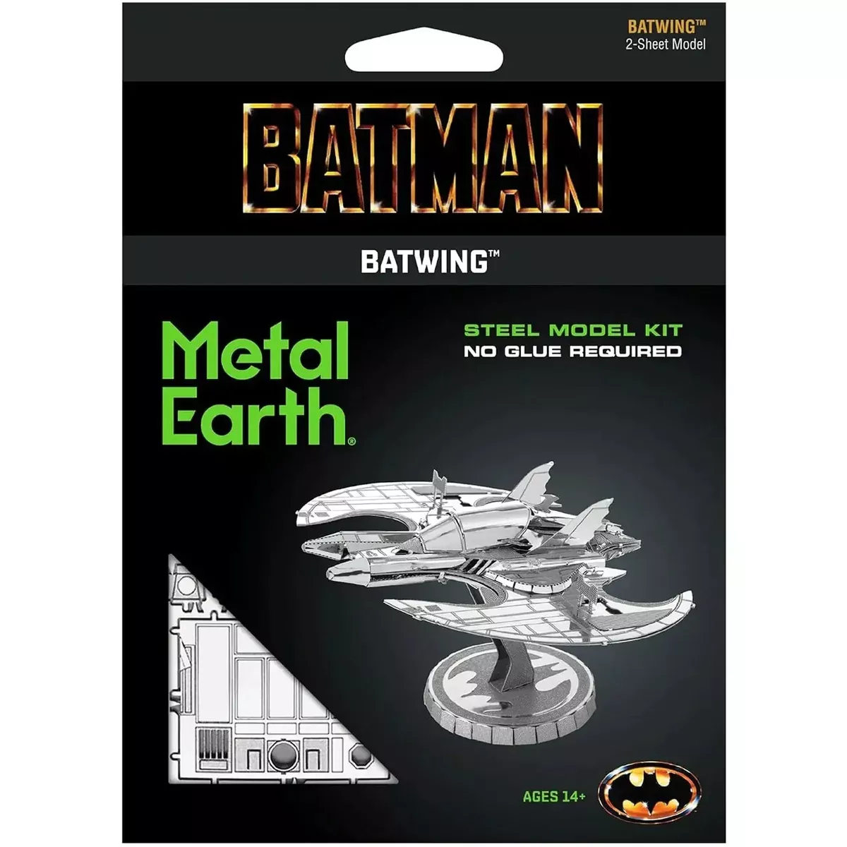 DC Comics [Batman] - Unpainted Batwing Figure Model Kit (Steel, Challenging Difficulty) - Fascinations - Metal Earth Series
