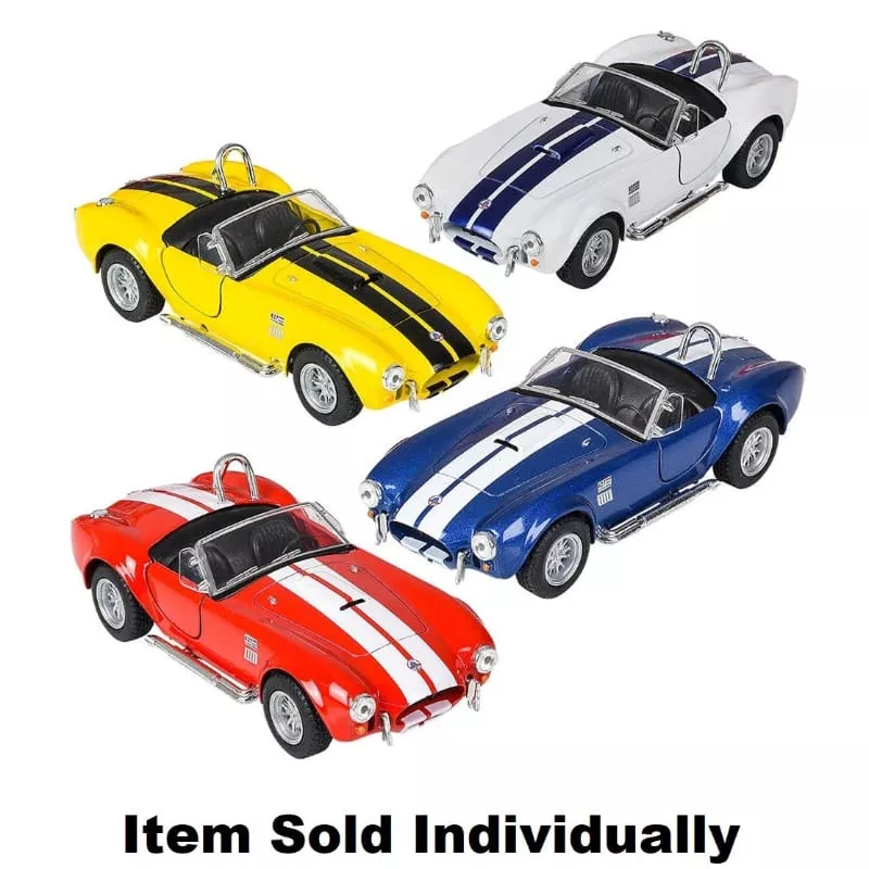 Die Cast 1965 Shelby Cobra Pullback (Assorted Colors)