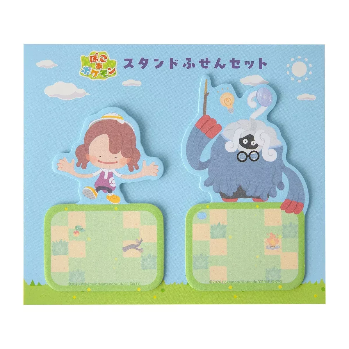Ditto & Professor Tangrowth Standing Sticky Note Set Pokémon Pokopia