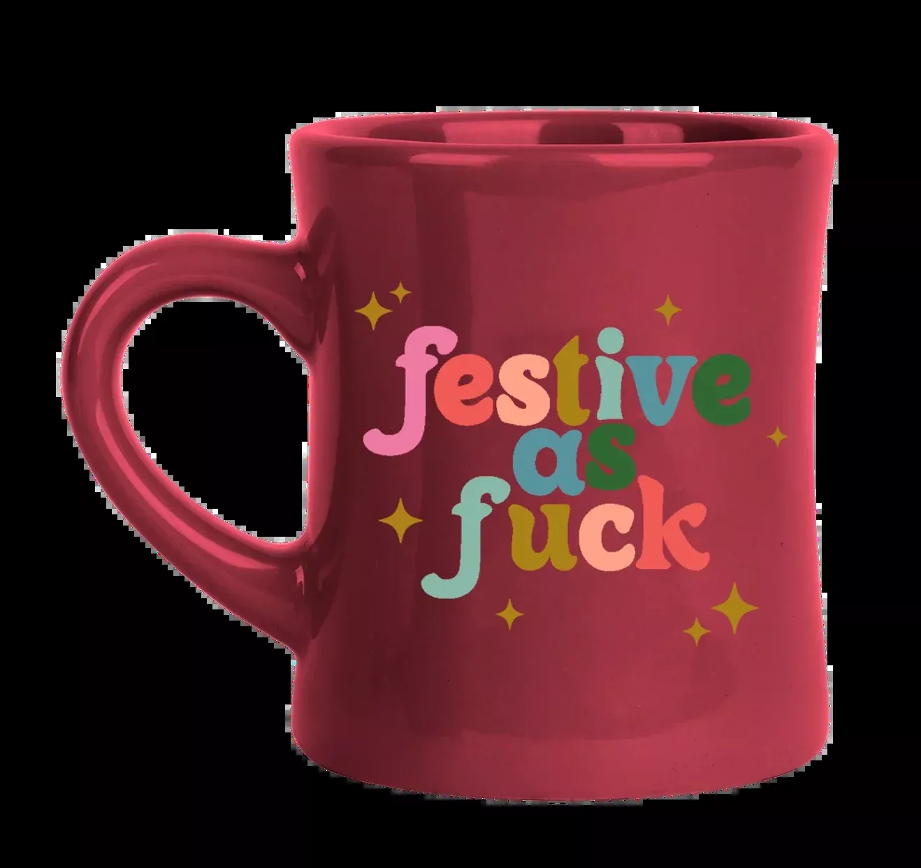 Festive As Fuck Diner Mug