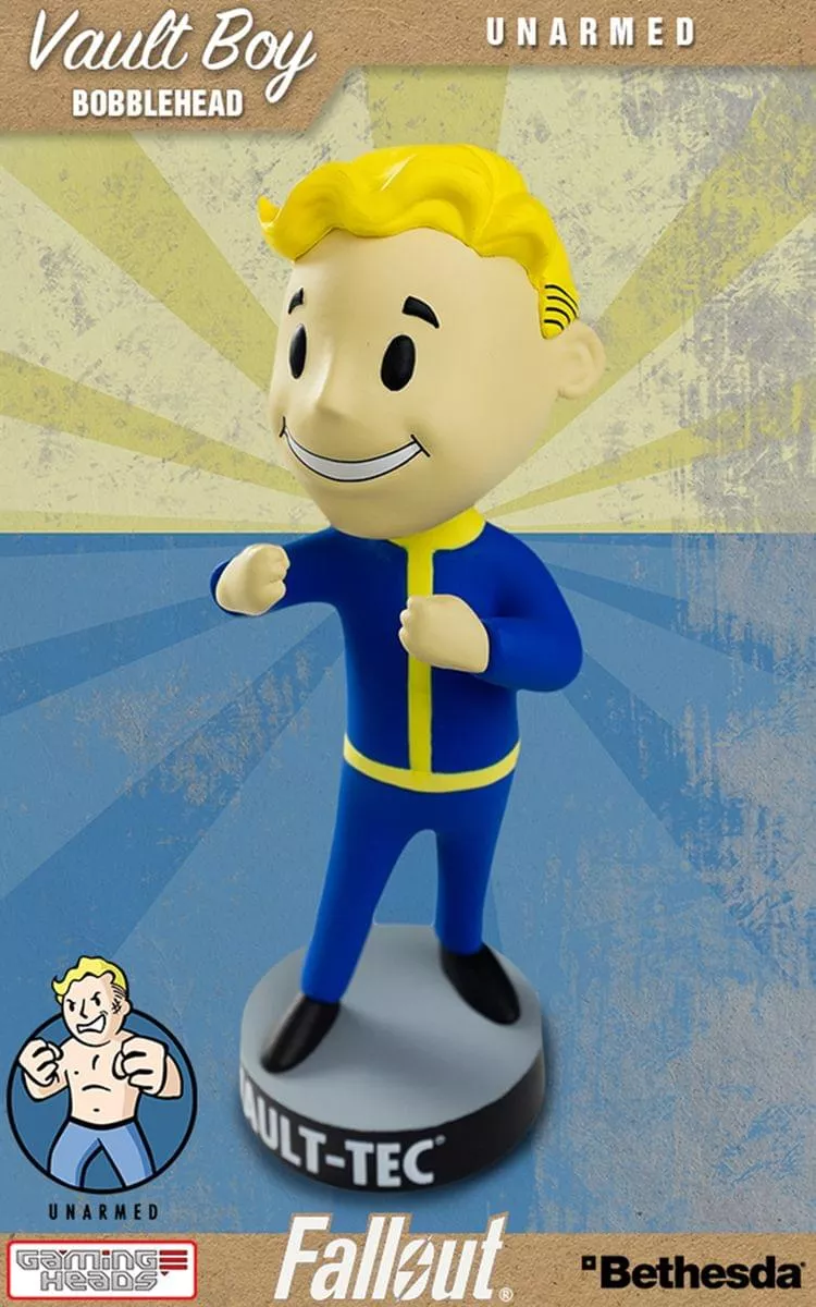 Gaming Heads Fallout 3 Vault Boy Unarmed Bobble Head