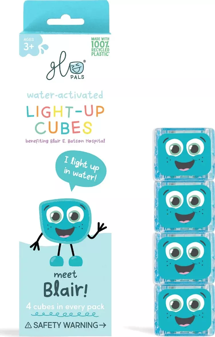 Glo Pals Light Up Cubes Blue 4 Pack Blair