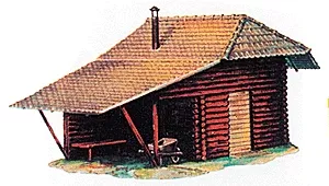 Goose Neck Lamp HO Scale Building Kit