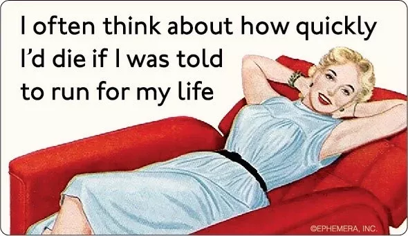 I Often Think How Quickly I'd Die Bumper Sticker