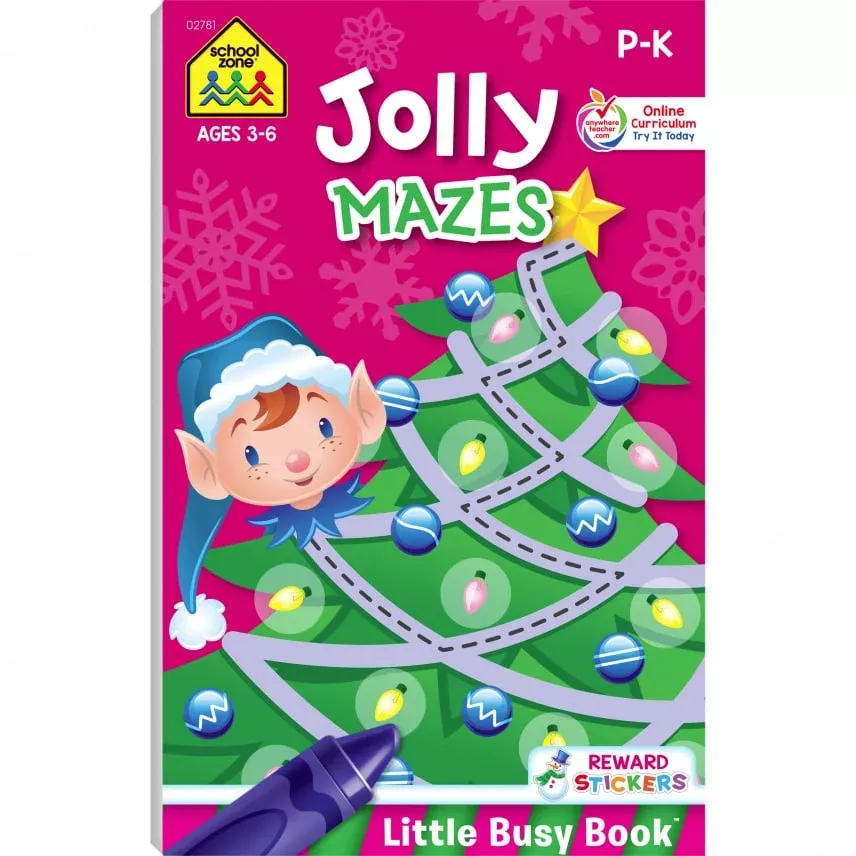 Jolly Mazes Holiday Workbook
