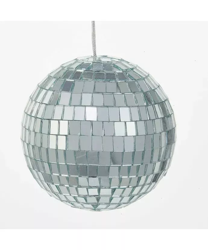 Large Mirror Ball Ornament Set Of Four