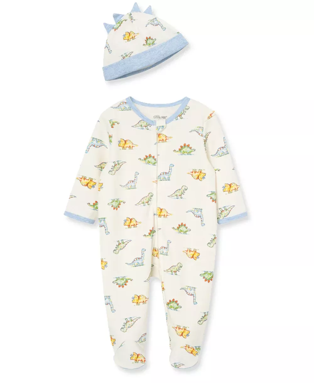 Little Me 2Pc Footie Set - Dinomite