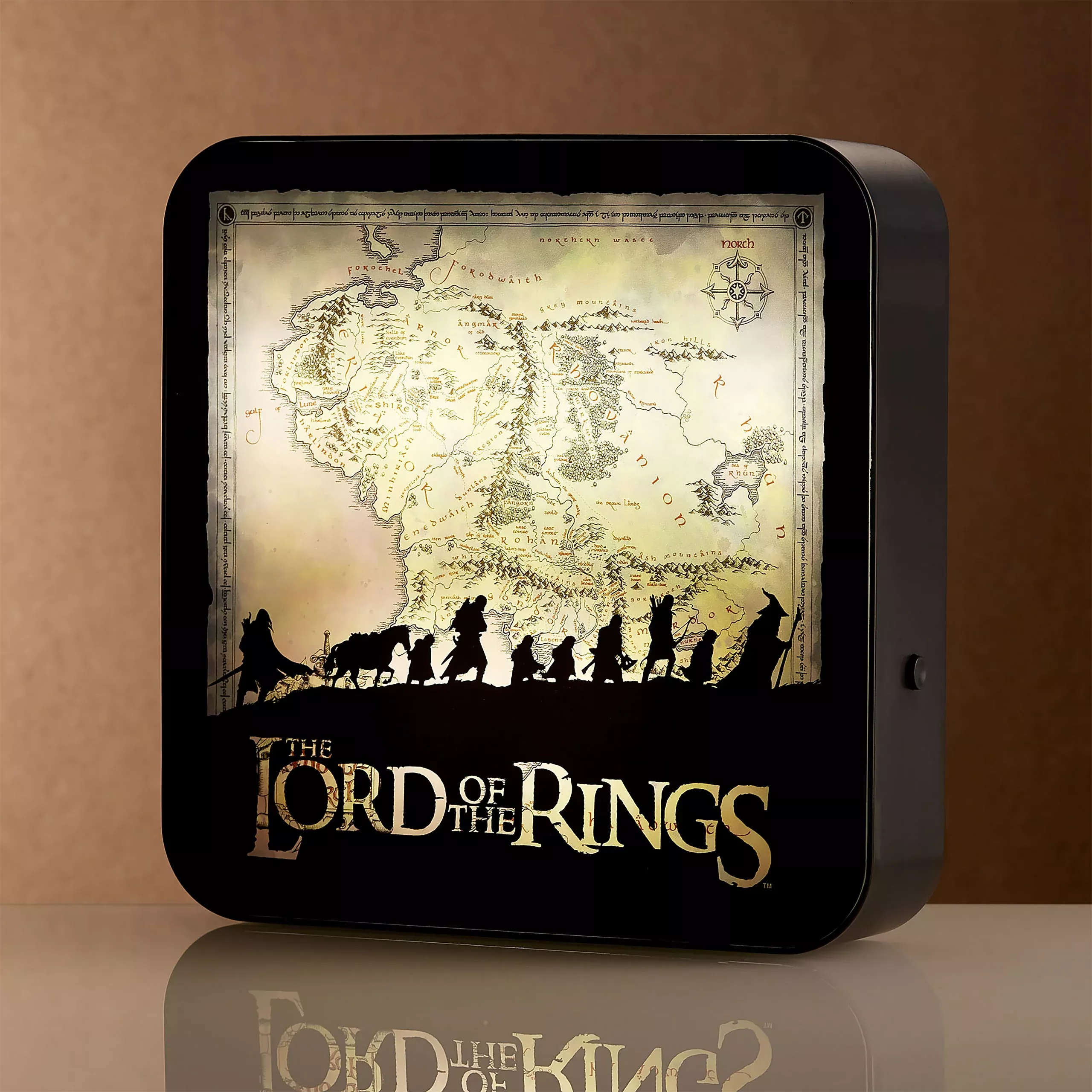 The Lord of the Rings - Middle Earth Map Lamp
