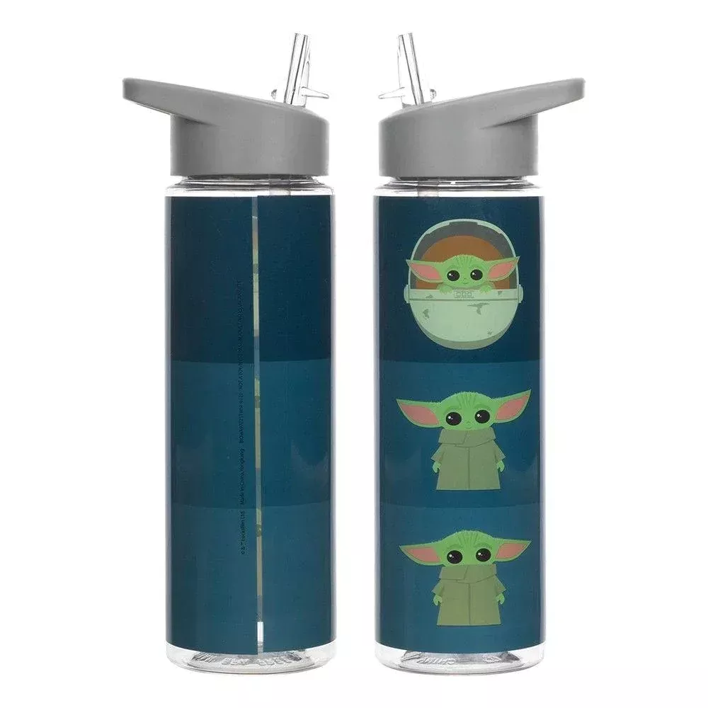 The Mandalorian Grogu 24 Oz. Blue Water Bottle