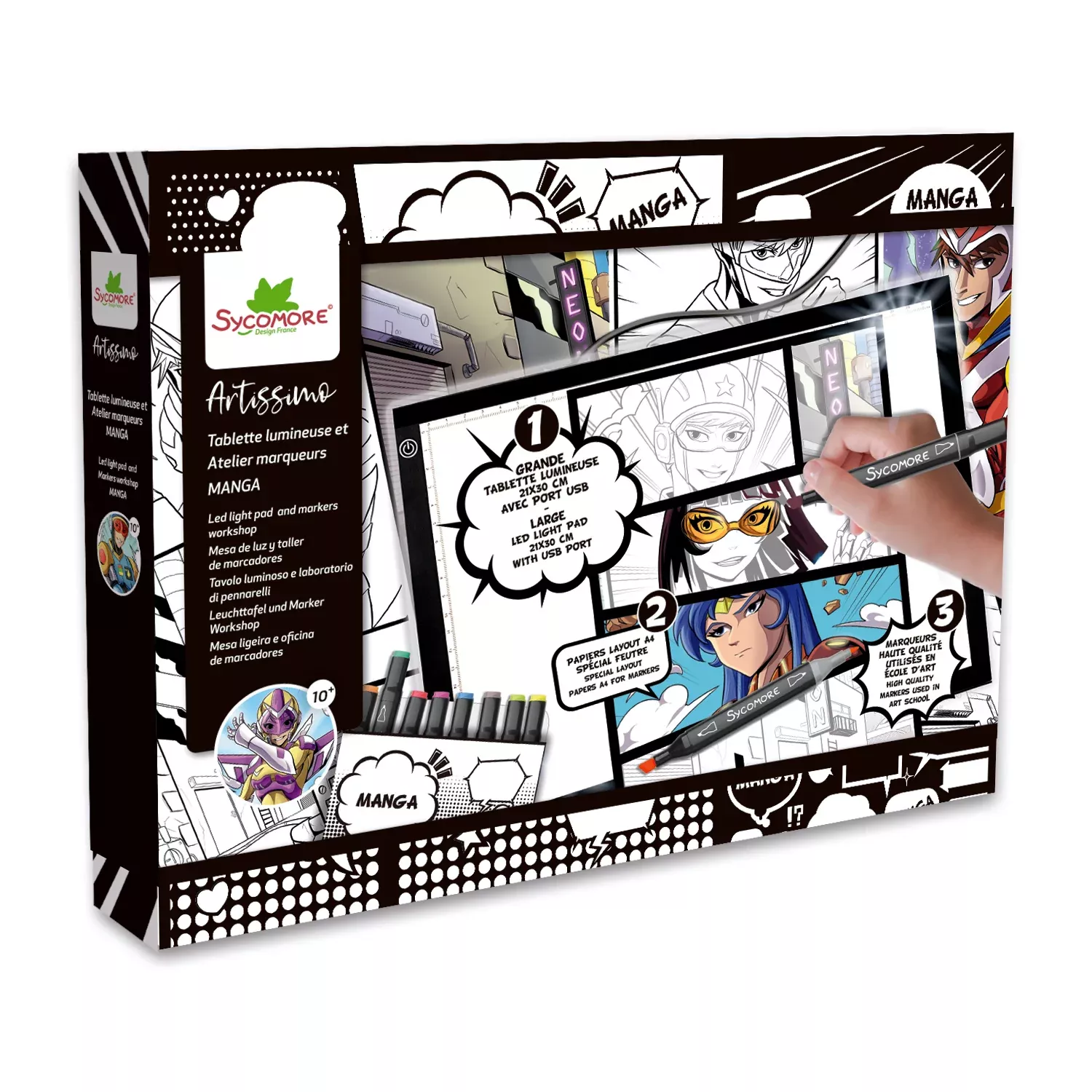 Manga - XXL+ Led Light Pad And Markers Workshop