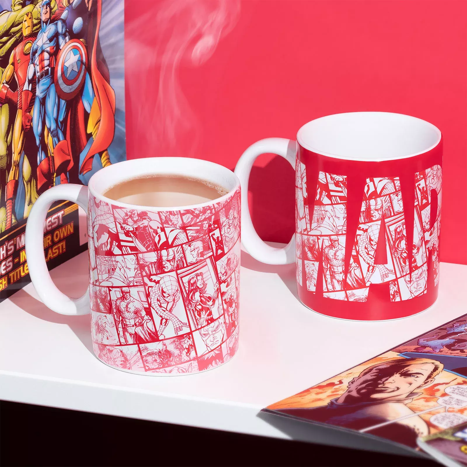 Marvel - Comic Logo Thermoeffect Mug