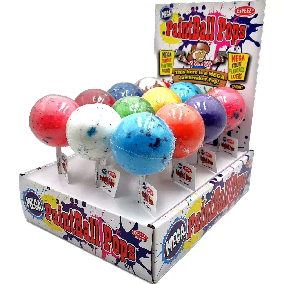 Mega Jawbreaker Paintball Pops 4.94oz