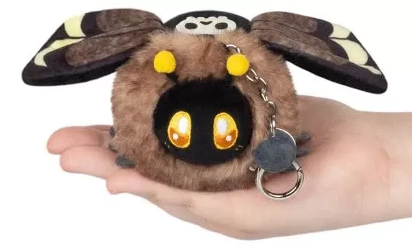 Micro Death's-Head Hawkmoth Plush Keychain 3"