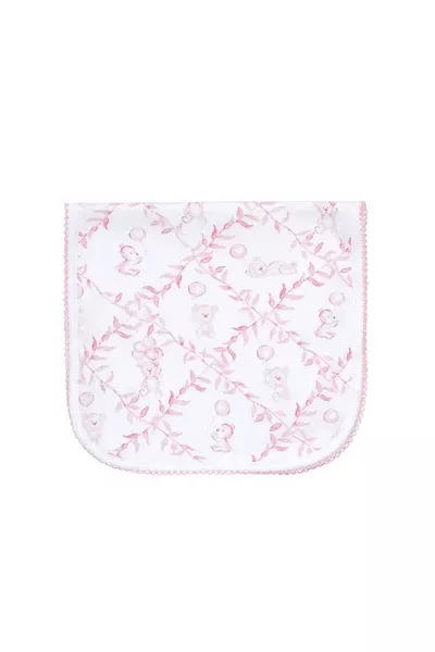 NellaPima: Pink Bears Burp Cloth