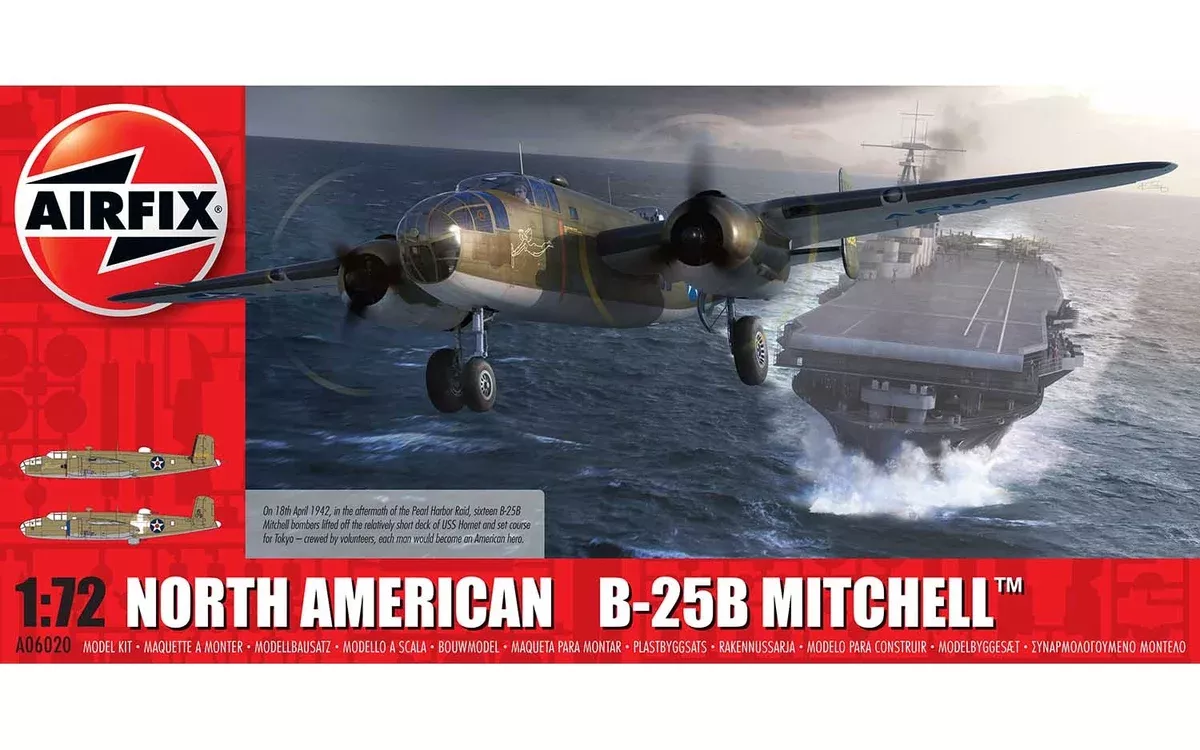 North American B-25B Mitchell (1/72 Scale) Aircraft Model Kit