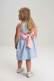 The Oaks Blue Check Mildred Dress