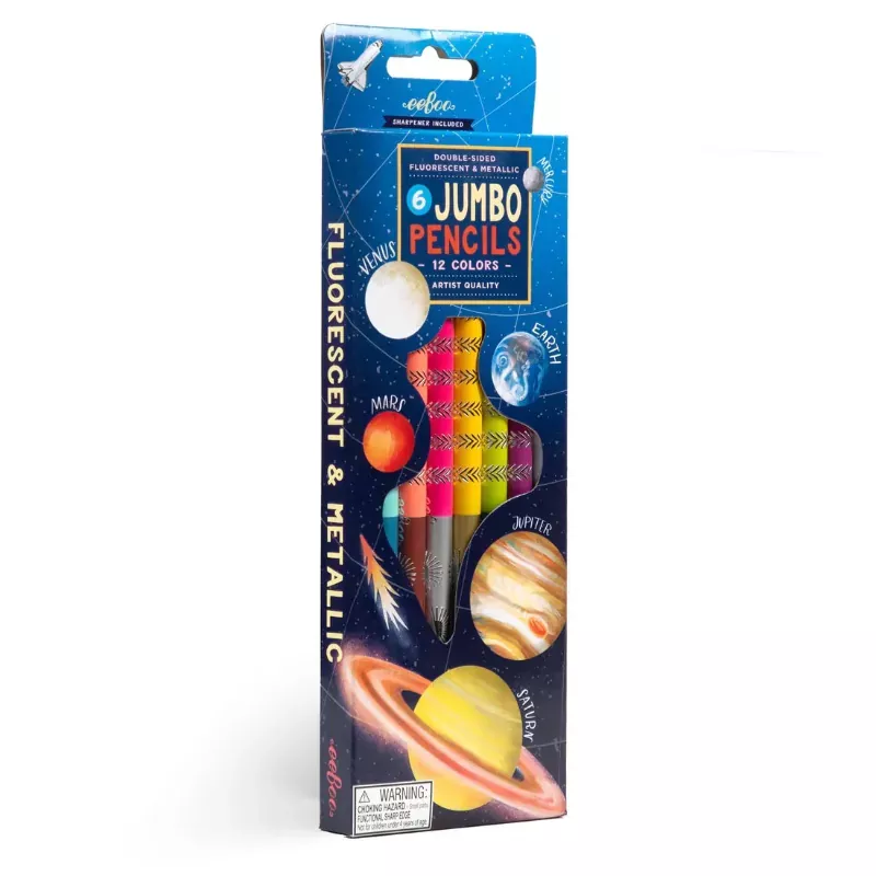 Our Planets 6 Jumbo Double Sided Color Pencils