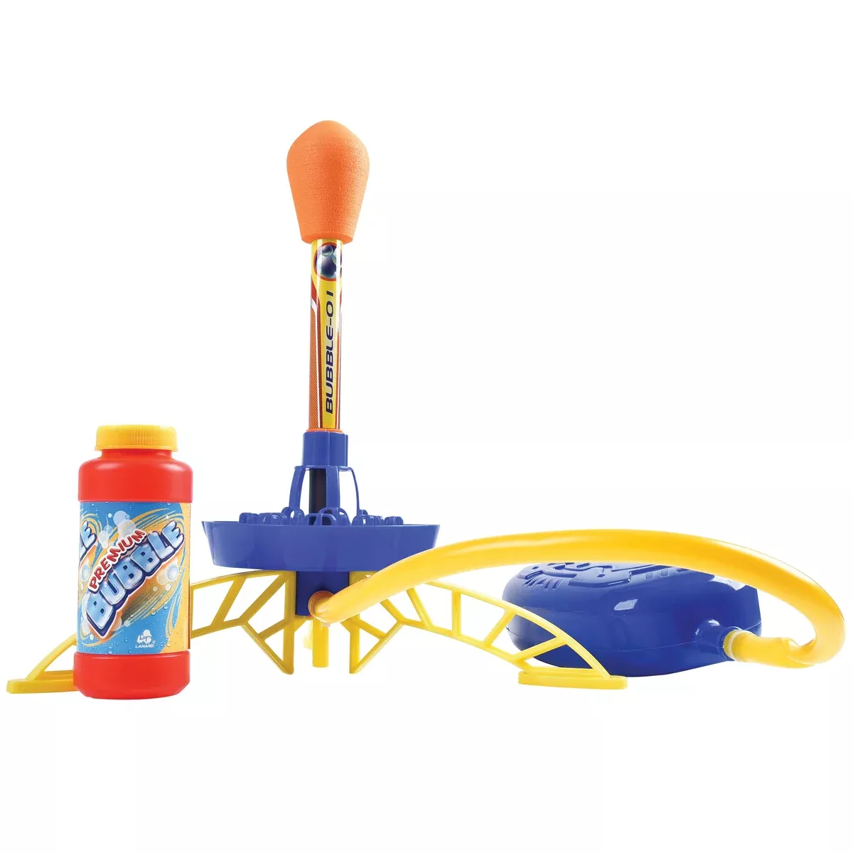 Outdoor Stomp and Launch Bubble Rocket Toy Playset for Kids