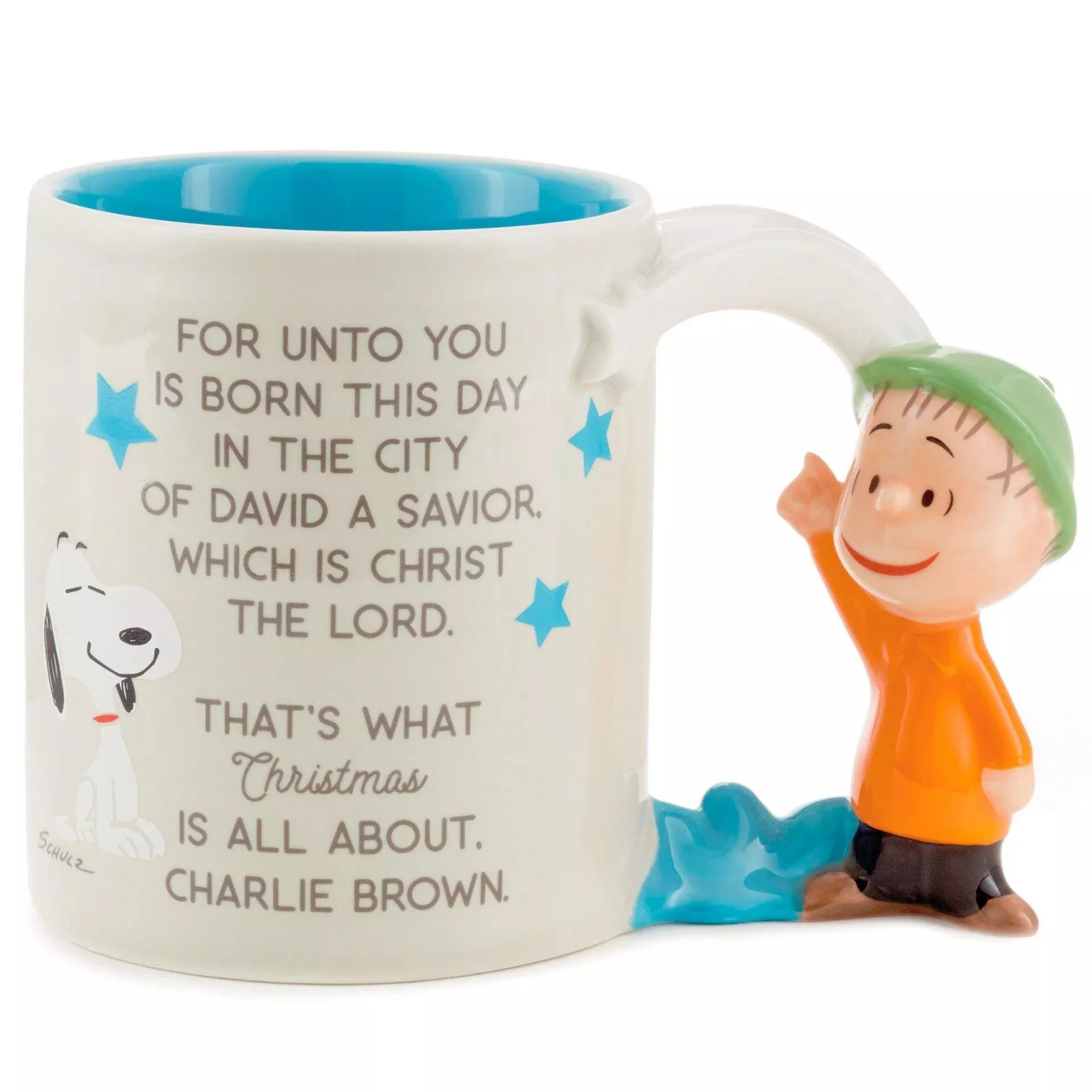 Peanuts Linus Nativity Speech Sculpted Mug, 12 oz.