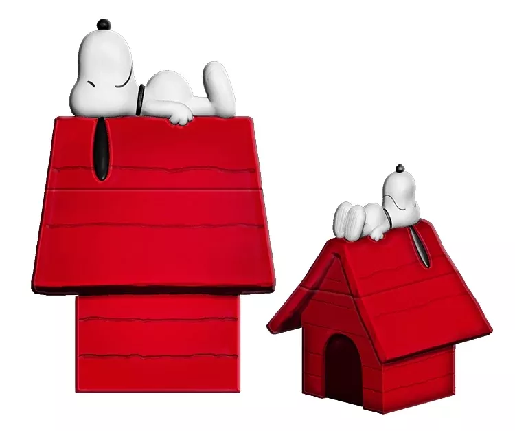 Peanuts Snoopy On House Sculpted Ceramic Cookie Jar