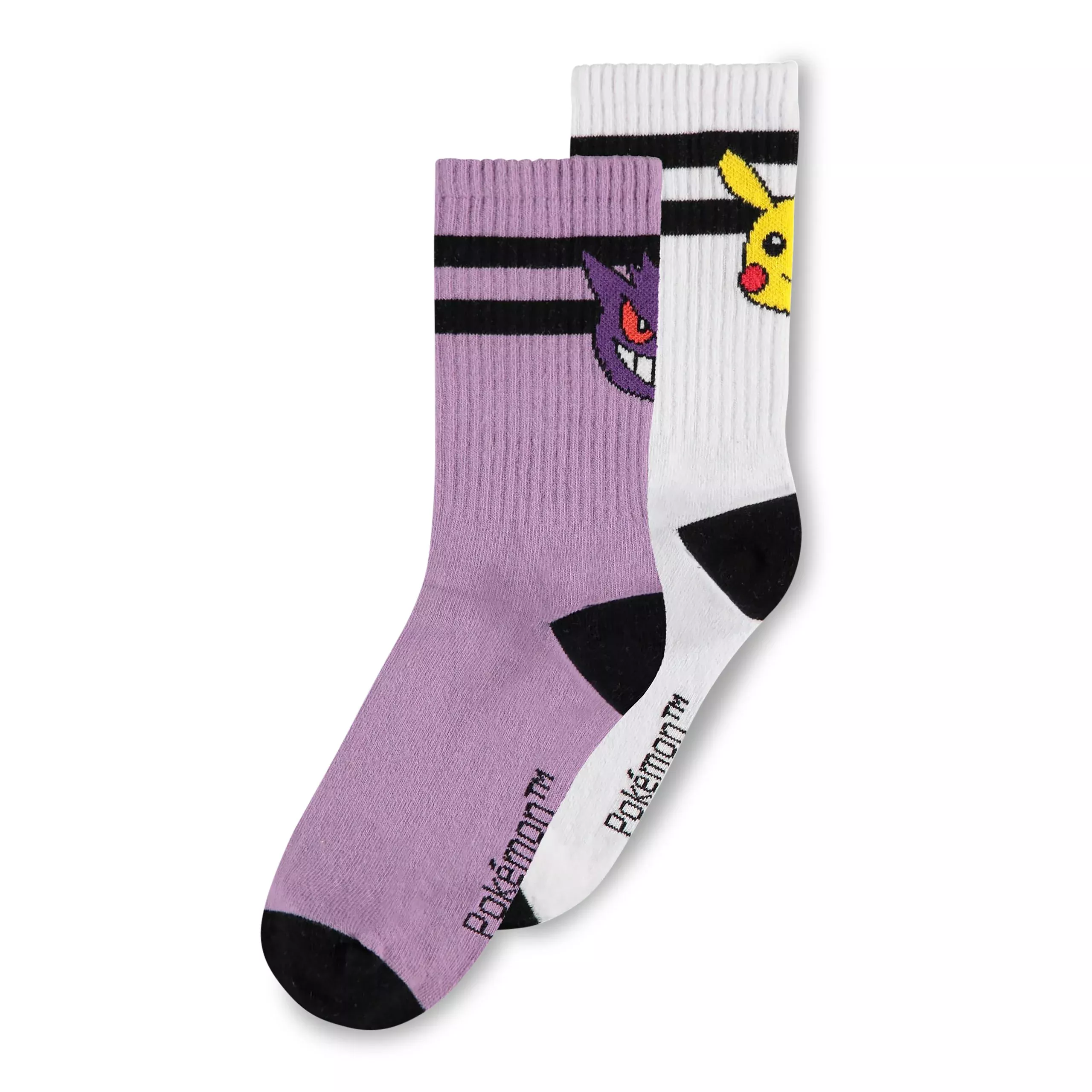 Pokemon - Pikachu & Gengar Socks 2-Pack