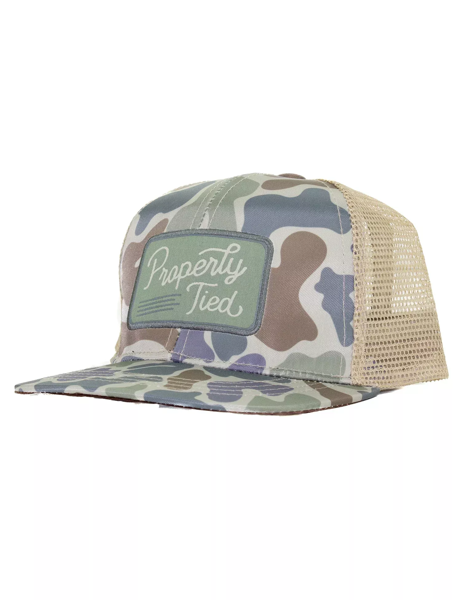 Properly Tied Trucker Hat - Vintage Camo