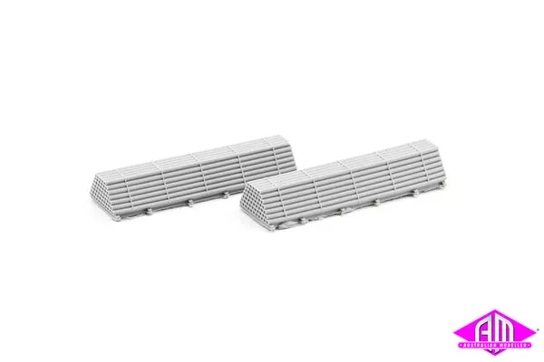QRA013 - Casing Piles 6" Bore 2pc (HO Scale)