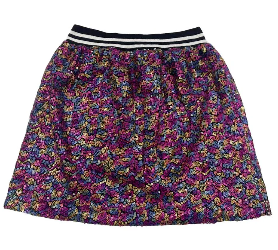 Rainbow Sequin Skirt