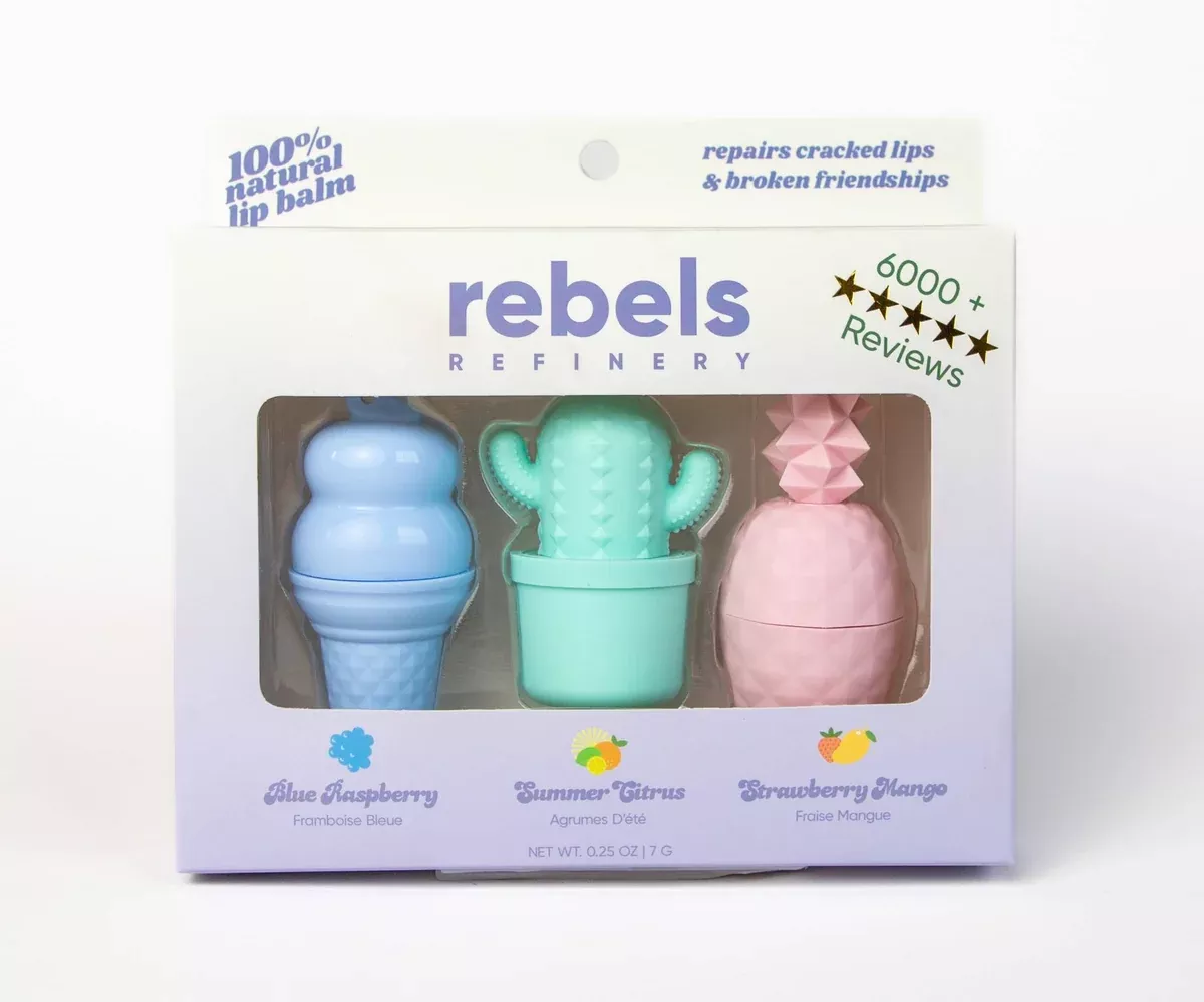 REBELS GIFT SET 3 Pack Lip Balm BEST SELLERS