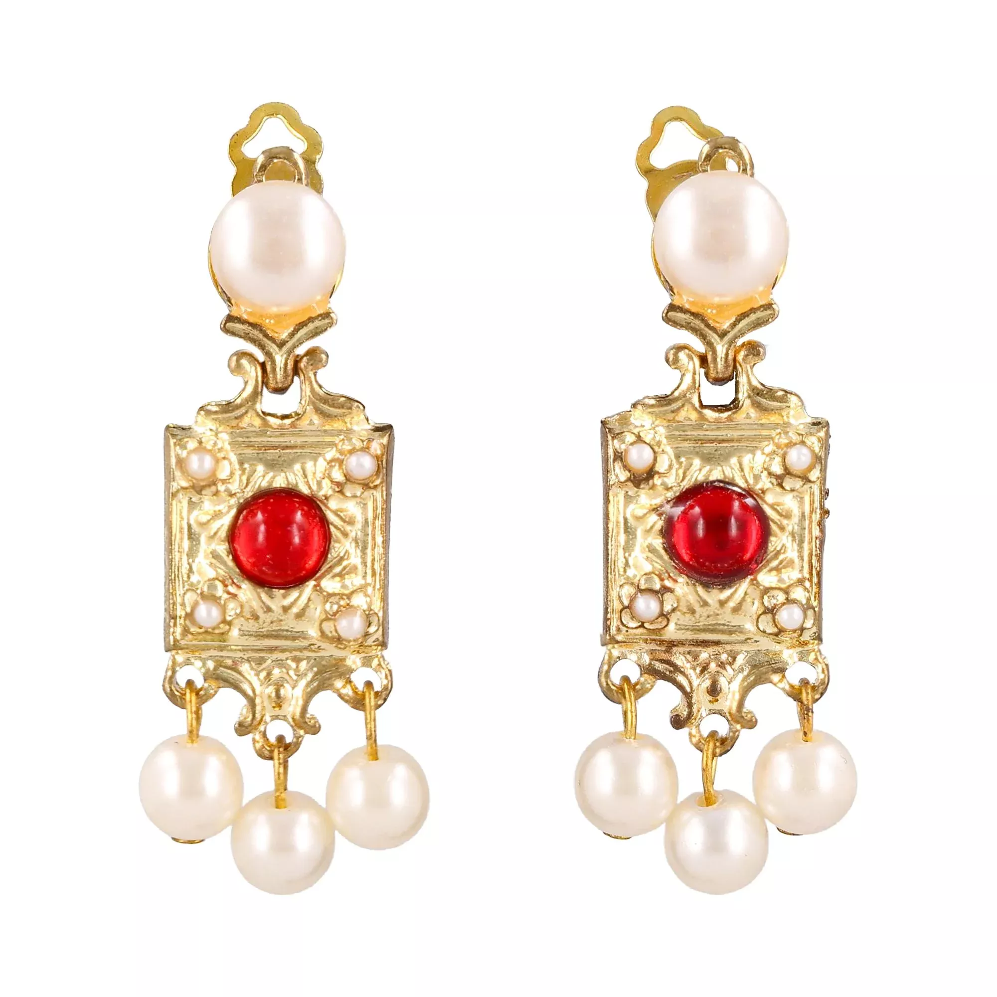 Roaring 20's Clip On Costume Earrings