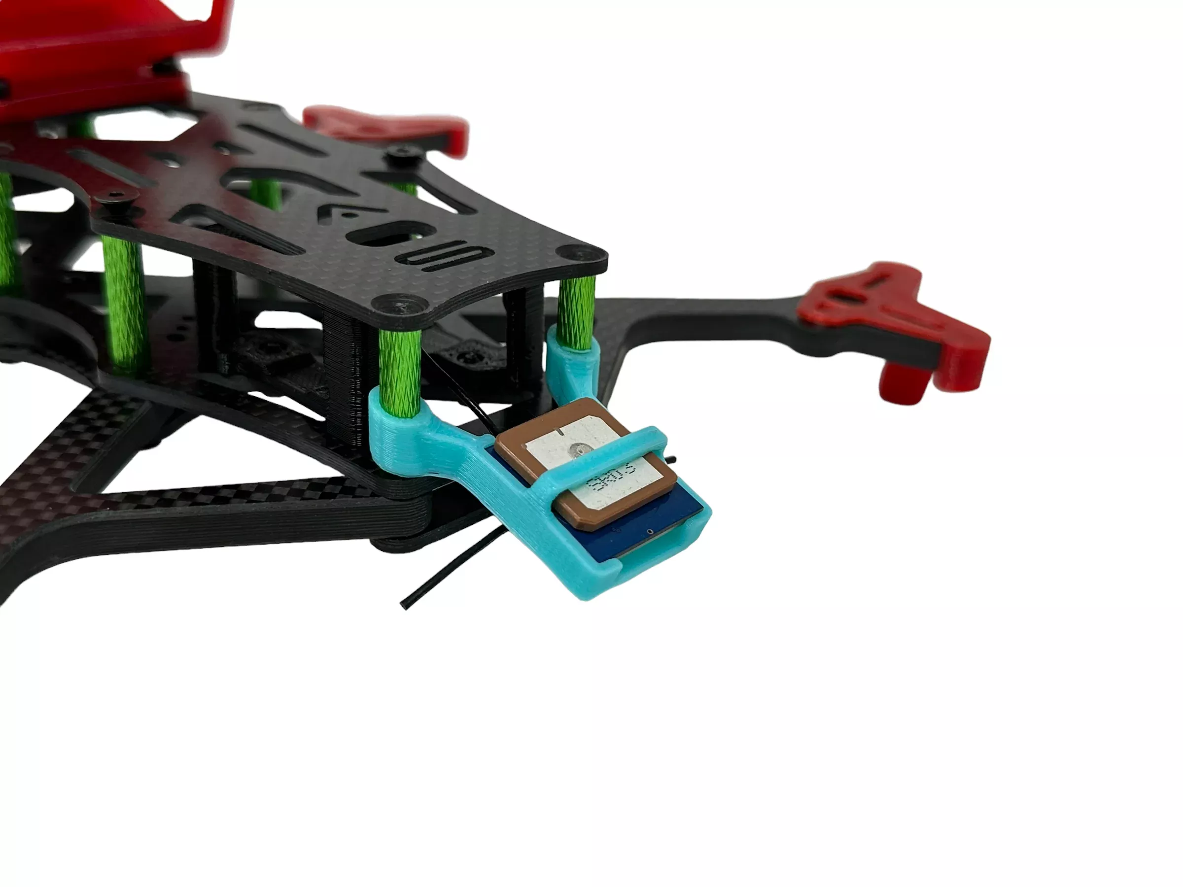 SAM-M8Q GPS Module Standoff Mount w/ ELRS EP1 (3D Print Only)