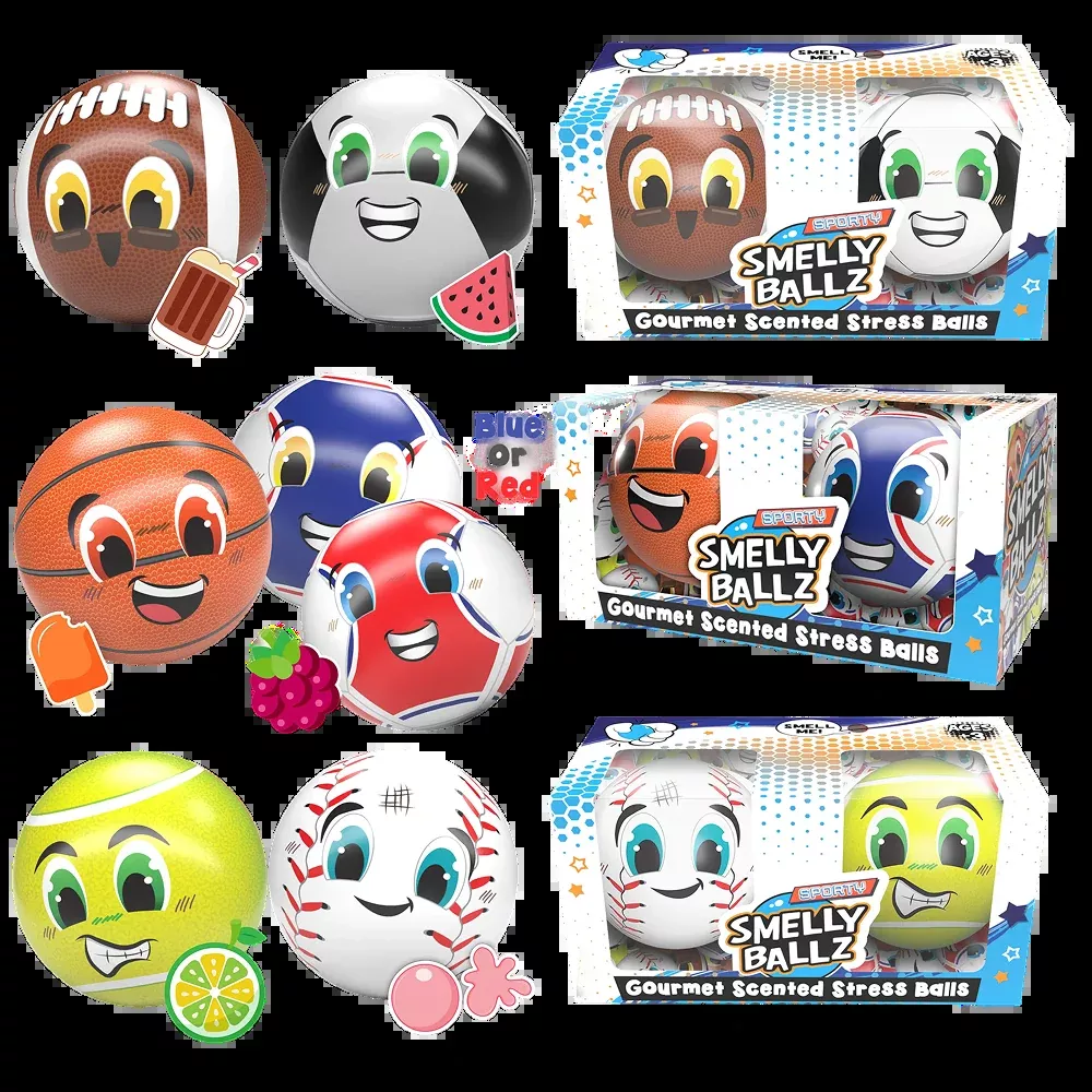 Scented Sports Stress Balls 2 Pack with Gourmet Fragrances