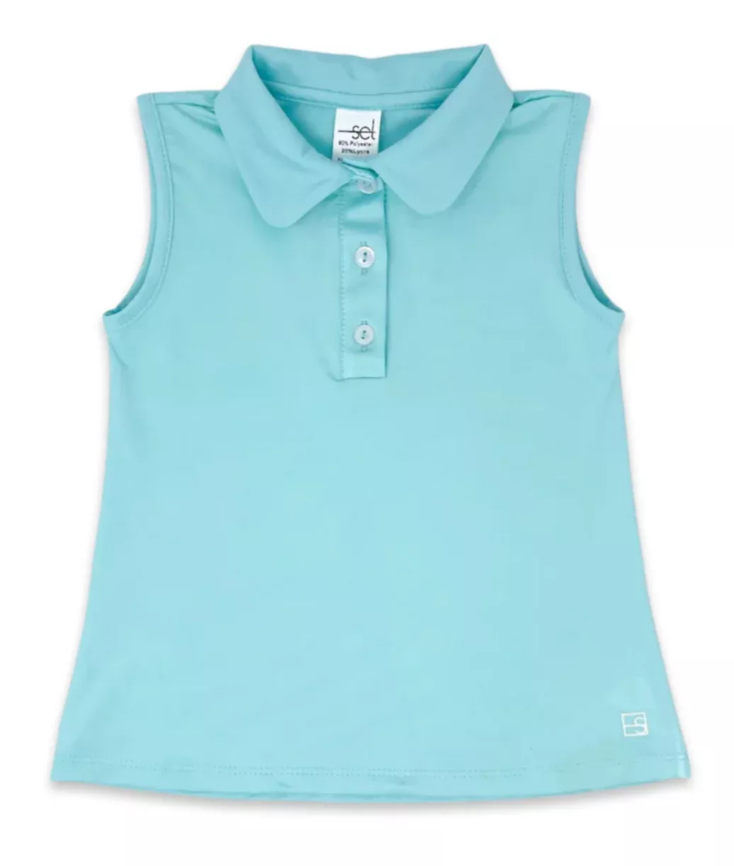 Set Athleisure Gabby Tank - Totally Turquoise