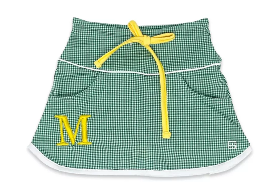 Set Athleisure Tiffany Skort - Augusta Green Mini Gingham