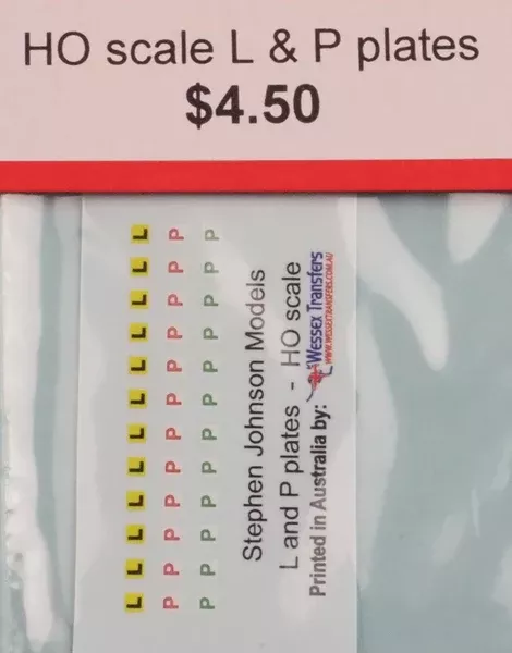 SJ-LPDS - L & P Plate Decal Set (HO Scale)