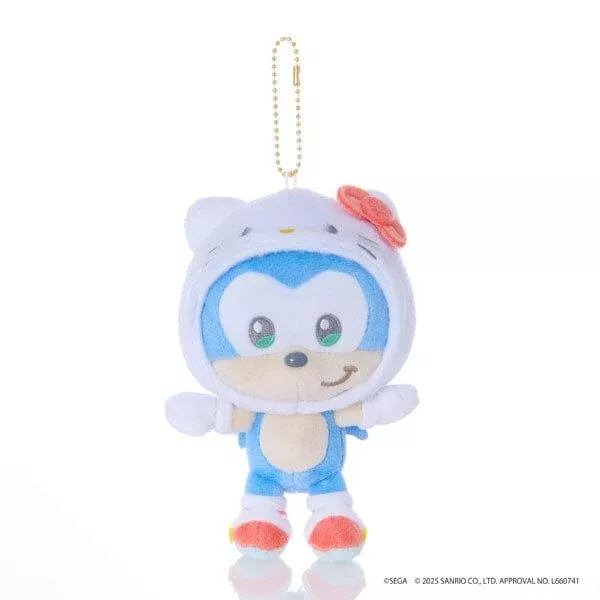 Sonic × Hello Kitty Mascot Plush - SONIC&FRIENDS Sanrio characters