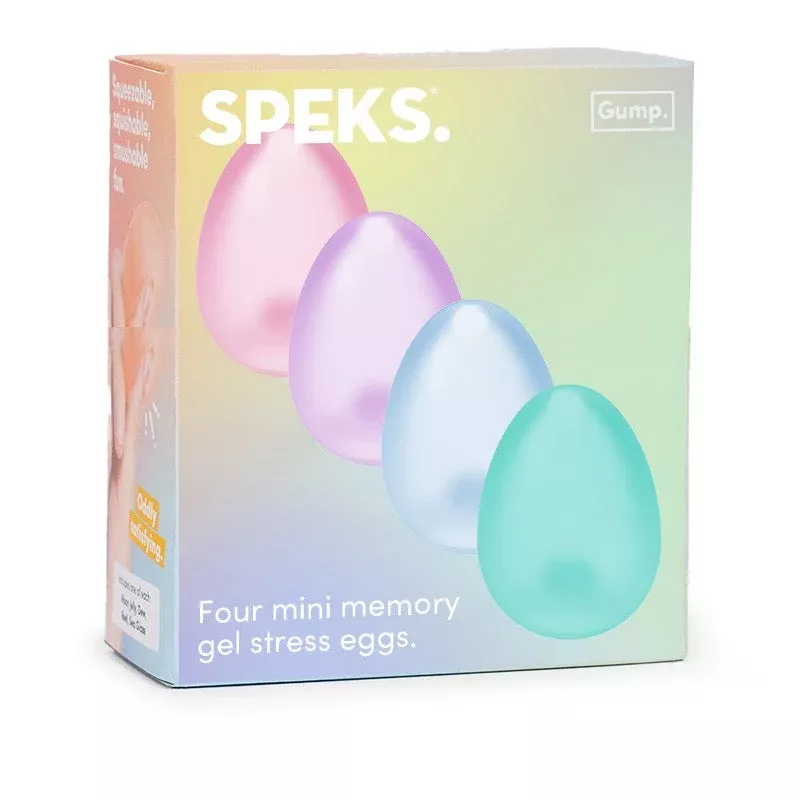 Speks Gump Egg 4 Pack Squishy Stress Relief Fidget Toys
