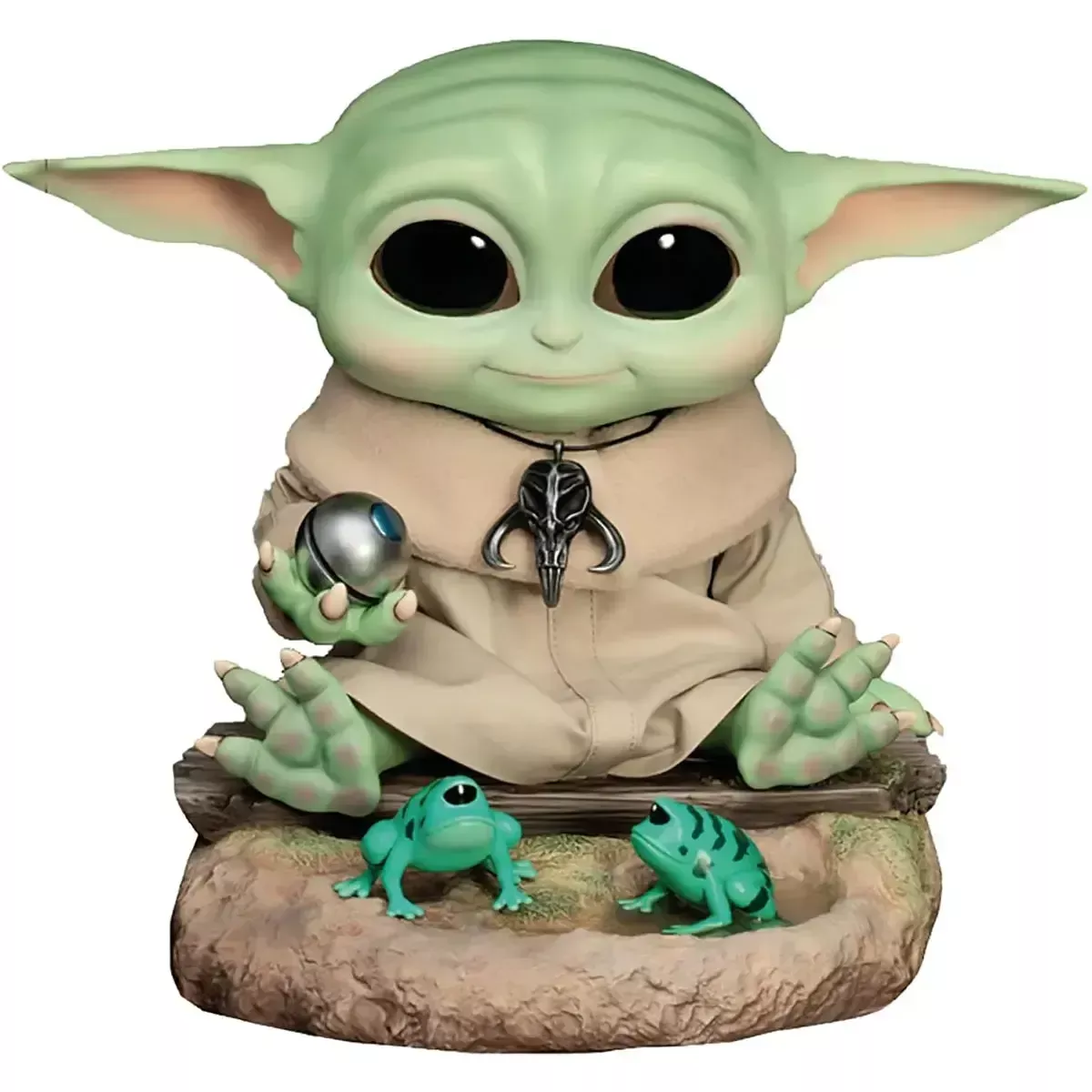 Star Wars: The Mandalorian - Grogu Statue Figure (7.2", Limited Edition, 1 of 3,000) - Beast Kingdom - Egg Attack Action Series (EAA-043)