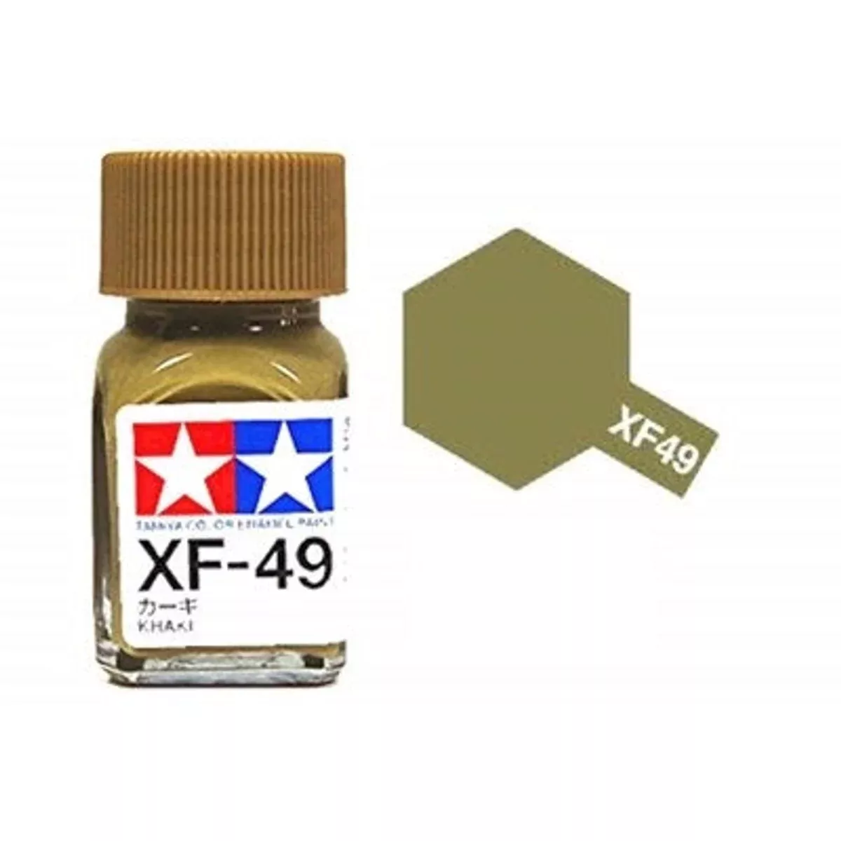 Tamiya Enamel EXF-49 Flat Khaki Mini Bottle 10mL (1/3oz)