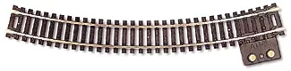 Terminal Section 18" Radius Curved Code 100 HO Scale
