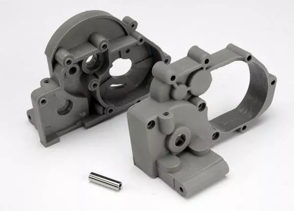 Traxxas 3691A Grey Gearbox Halves and Idler Gear Shaft for 2WD Vehicles