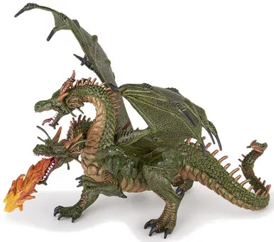 Two Headed Dragon- Green (Papo)